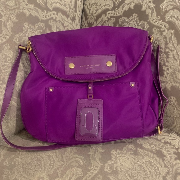 MARC BY MARC JACOBS Preppy Nylon Natasha Crossbody Bag, Violet - Picture 1 of 4